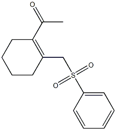 1-Acetyl-2-(phenylsulfonylmethyl)cyclohexene 구조식 이미지