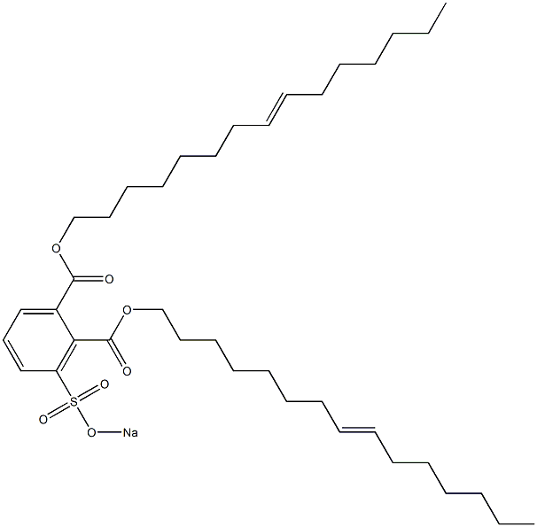 3-(Sodiosulfo)phthalic acid di(8-pentadecenyl) ester 구조식 이미지