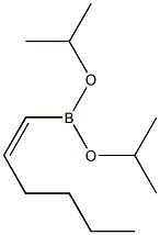 (Z)-1-[Bis(isopropoxy)boryl]-1-hexene 구조식 이미지