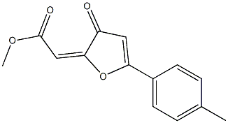 2-Methoxycarbonylmethylene-5-(4-methylphenyl)furan-3(2H)-one Structure