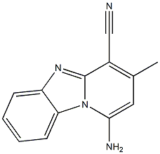 1-Amino-3-methylpyrido[1,2-a]benzimidazole-4-carbonitrile 구조식 이미지