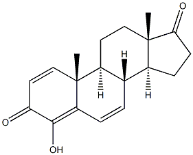4-Hydroxyandrosta-1,4,6-triene-3,17-dione 구조식 이미지