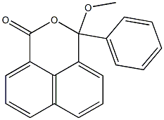 3-Methoxy-3-phenyl-1H,3H-naphtho[1,8-cd]pyran-1-one 구조식 이미지