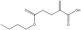 4-Methyleneglutaric acid hydrogen 1-butyl ester 구조식 이미지