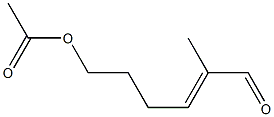 (E)-6-Acetoxy-2-methyl-2-hexenal 구조식 이미지