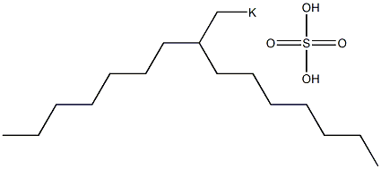 Sulfuric acid 2-heptylnonyl=potassium salt 구조식 이미지