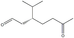 [R,(-)]-3-Isopropyl-6-oxoheptanal 구조식 이미지