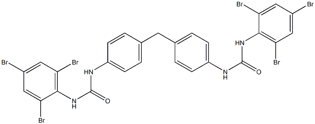 1,1'-[Methylenebis(4,1-phenylene)]bis[3-(2,4,6-tribromophenyl)urea] 구조식 이미지