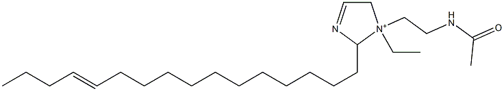 1-[2-(Acetylamino)ethyl]-1-ethyl-2-(12-hexadecenyl)-3-imidazoline-1-ium 구조식 이미지