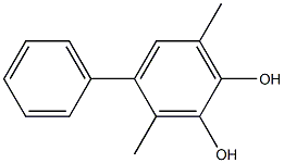 3,6-Dimethyl-4-phenylbenzene-1,2-diol 구조식 이미지