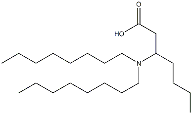 3-(Dioctylamino)heptanoic acid Structure