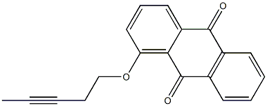 1-(3-Pentynyloxy)anthraquinone Structure