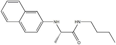 N1-Butyl-N2-(2-naphtyl)-L-alaninamide Structure