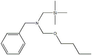 N-(Trimethylsilylmethyl)-N-(butoxymethyl)benzenemethanamine 구조식 이미지