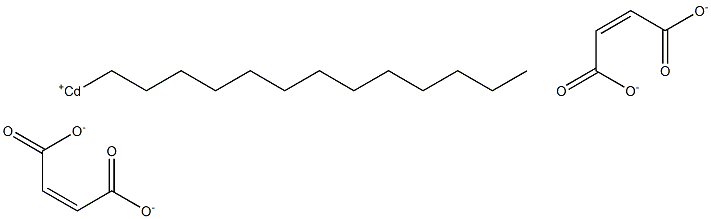 Bis(maleic acid 1-tridecyl)cadmium salt Structure