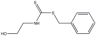 N-(2-Hydroxyethyl)dithiocarbamic acid benzyl ester 구조식 이미지