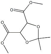 2-O,3-O-Isopropylidenetartaric acid dimethyl ester Structure