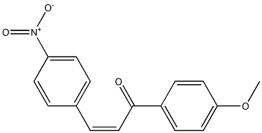 (2Z)-3-(4-Nitrophenyl)-1-(4-methoxyphenyl)-2-propen-1-one 구조식 이미지