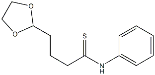 2-[4-Thioxo-4-(phenylamino)butyl]-1,3-dioxolane 구조식 이미지