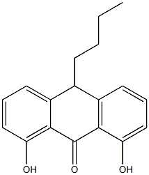 1,8-Dihydroxy-10-butylanthrone Structure