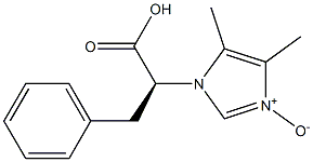 3-[(S)-1-Carboxy-2-phenylethyl]-4,5-dimethyl-3H-imidazole 1-oxide 구조식 이미지