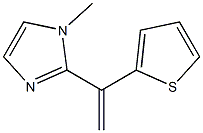 1-Methyl-2-(1-(2-thienyl)vinyl)-1H-imidazole 구조식 이미지