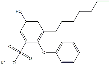 4-Hydroxy-6-heptyl[oxybisbenzene]-2-sulfonic acid potassium salt Structure