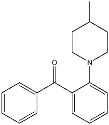 2-(4-Methyl-1-piperidinyl)benzophenone 구조식 이미지