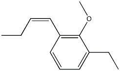 1-Methoxy-2-ethyl-6-[(Z)-1-butenyl]benzene 구조식 이미지