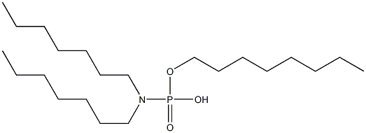 N,N-Diheptylamidophosphoric acid hydrogen octyl ester 구조식 이미지