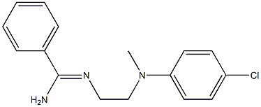 N2-[2-(p-Chloro-N-methylanilino)ethyl]benzamidine 구조식 이미지