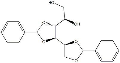 1-O,2-O:3-O,4-O-Dibenzylidene-D-glucitol Structure