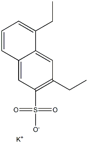 3,5-Diethyl-2-naphthalenesulfonic acid potassium salt 구조식 이미지