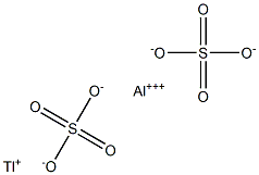 Aluminum thallium(I) sulfate 구조식 이미지