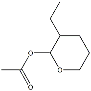 2-Acetyloxy-3-ethyltetrahydro-2H-pyran 구조식 이미지