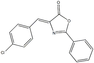 2-Phenyl-4-[(Z)-4-chlorobenzylidene]oxazole-5(4H)-one Structure