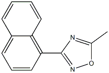 3-(1-Naphtyl)-5-methyl-1,2,4-oxadiazole 구조식 이미지