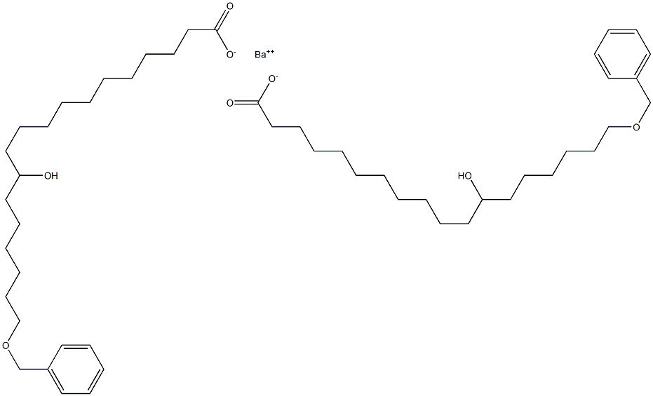 Bis(18-benzyloxy-12-hydroxystearic acid)barium salt 구조식 이미지