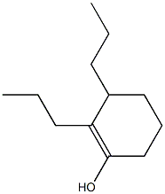 2,3-Dipropyl-1-cyclohexen-1-ol Structure