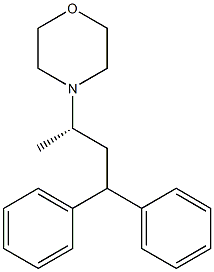 (+)-4-[(S)-1-Methyl-3,3-diphenylpropyl]morpholine Structure