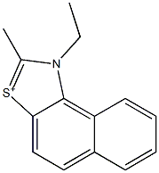 1-Ethyl-2-methylnaphtho[1,2-d]thiazol-3-ium 구조식 이미지