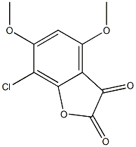 4-Methoxy-6-methoxy-7-chlorobenzofuran-2,3-dione 구조식 이미지