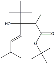 2,6-Dimethyl-3-hydroxy-3-tert-butyl-4-heptenoic acid tert-butyl ester 구조식 이미지