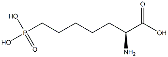 (S)-2-Amino-7-phosphonoheptanoic acid Structure