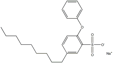 3-Nonyl-6-phenoxybenzenesulfonic acid sodium salt 구조식 이미지