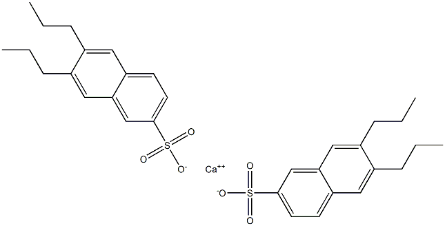 Bis(6,7-dipropyl-2-naphthalenesulfonic acid)calcium salt Structure