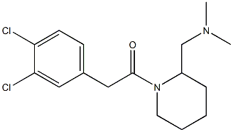 1-[(3,4-Dichlorophenyl)acetyl]-2-dimethylaminomethylpiperidine 구조식 이미지