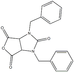 1,3-Dibenzyl-1,3,3a,6a-tetrahydro-2H-furo[3,4-d]imidazole-2,4,6-trione 구조식 이미지