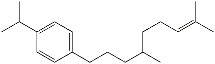 2,6-Dimethyl-9-(4-isopropylphenyl)-2-nonene Structure