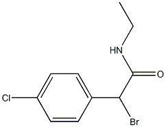 N-Ethyl-2-(4-chlorophenyl)-2-bromoacetamide 구조식 이미지
